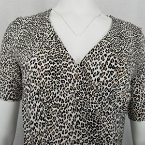 TALBOTS Women's Wrap-Front Jersy Knit Top